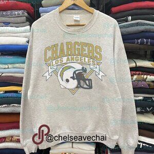 Vintage Los Angeles Chargers Football Sweatshirt Retro LA Chargers NFL Shirt Tee